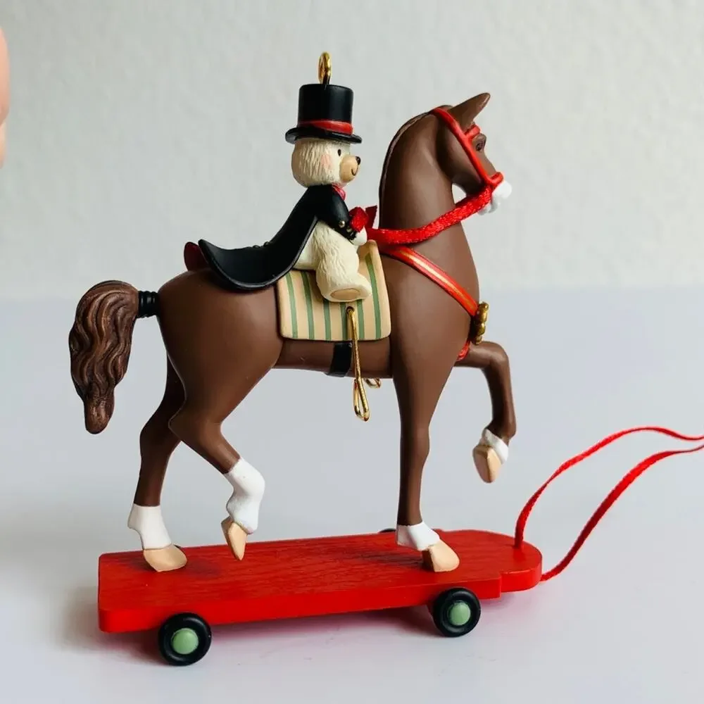 2008 Hallmark Horse & Bear Ornament